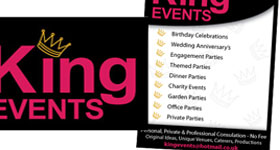 King Events Logo & Flyer Design