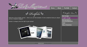 Lucky Magpies version 1 - Job application portfolio