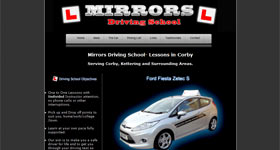 Mirrors Driving School Website Design