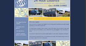 MIW 24 Hour Logistics Website Design